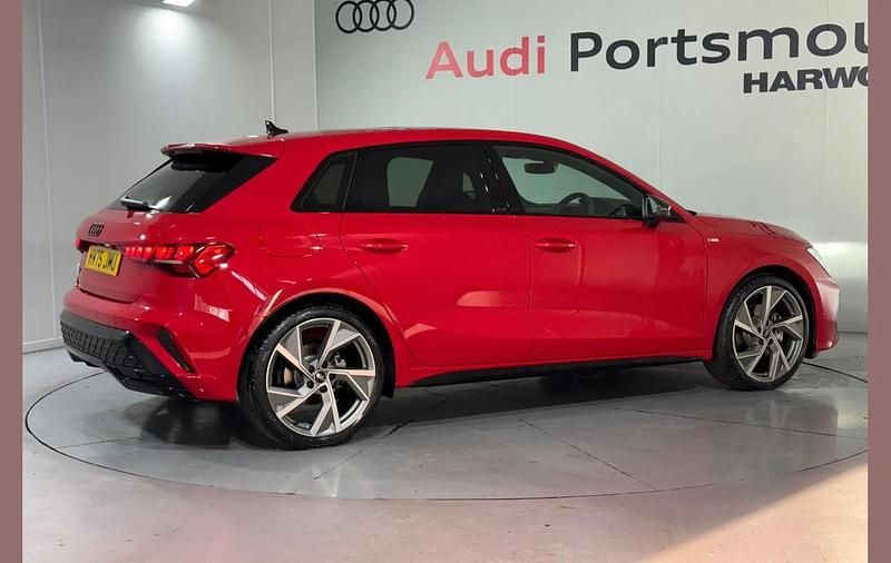 Used Audi A3 Black Edition 150 HP (110 kW) 2025 Red Hatchback