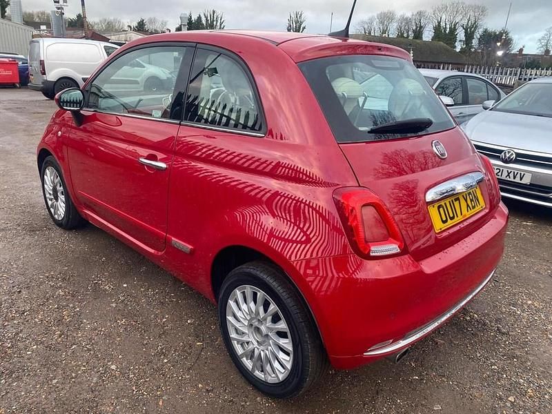 Used Fiat 500 Lounge 2017 Red Hatchback
