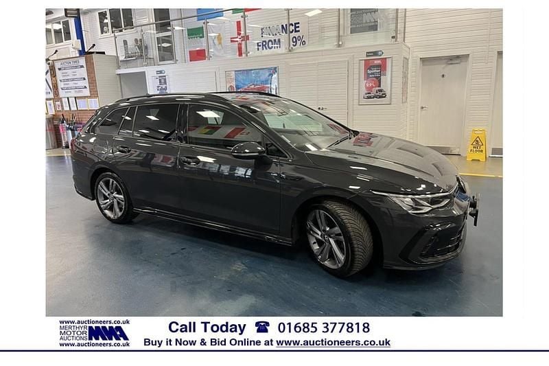 Grey Used 2021 VW Golf VIII R-line Estate | £12,876 (Good price) - Image 1/4