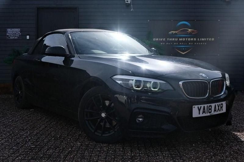 Used BMW 218 M Sport 150 HP (110 kW) 2018 Black Cabriolet