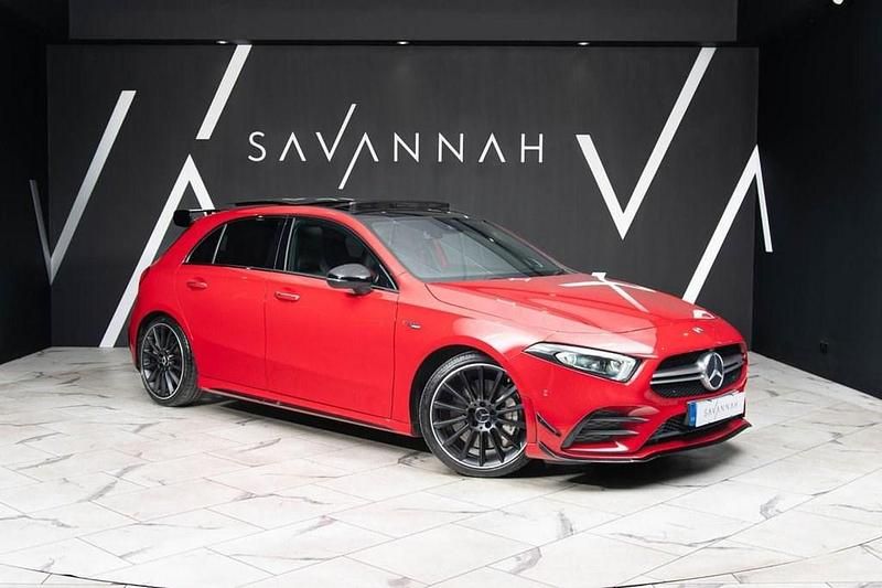 Used Mercedes A35 AMG Premium Plus 2019 Red Hatchback