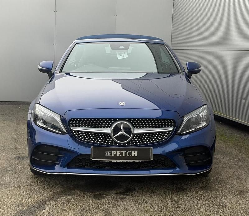 Blue Used 2019 Mercedes C220 AMG line Cabriolet | £19,995 (Fair price) - Image 1/4