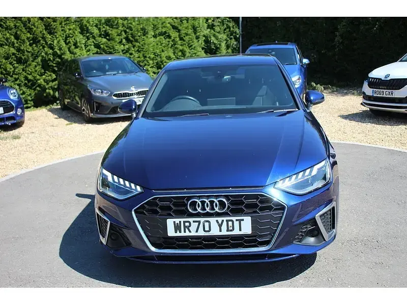 Used Audi A4 S-Line 190 HP (139 kW) 2020 Blue Sedan