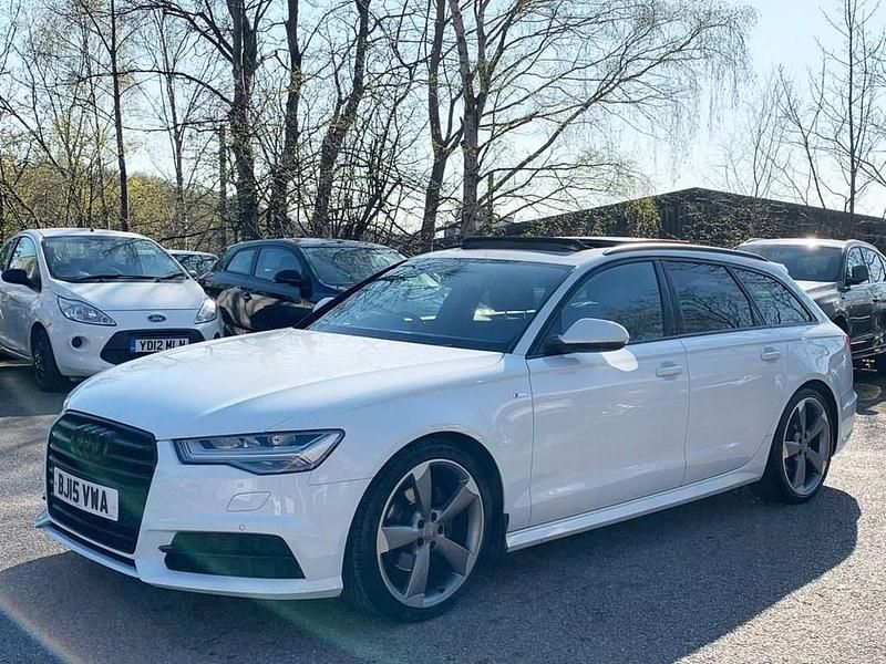 Used Audi A6 Black Edition 190 HP (139 kW) 2015 White Estate