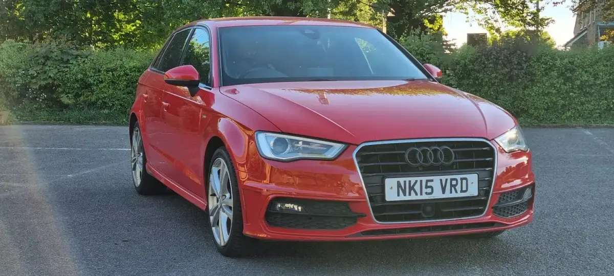 Used Audi A3 S-Line 2015 Red Hatchback