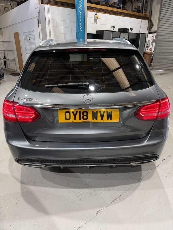 Used Mercedes C220 AMG line 170 HP (125 kW) 2018 Grey Estate