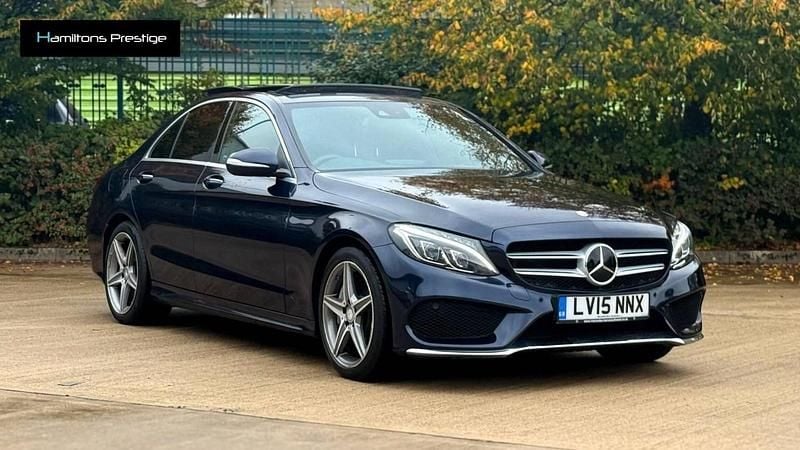 Blue Used 2015 Mercedes C300 AMG Line Premium Plus Sedan | £13,295 (Fair price) - Image 1/4