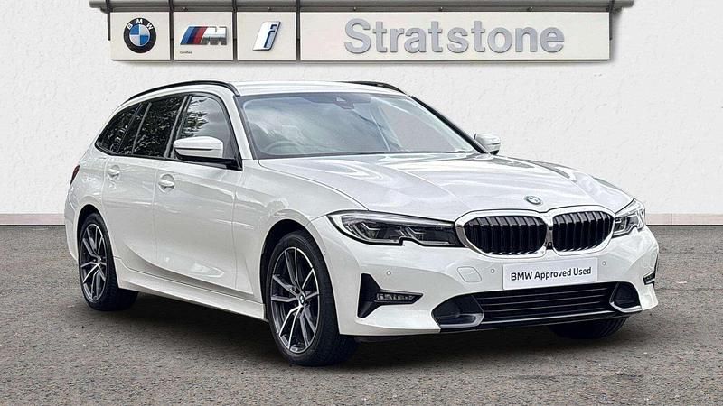 White Used 2021 BMW 320 Sport Line Estate | £27,694 (A bit pricey) - Image 1/3