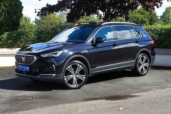 Black Used 2021 Seat Tarraco XCELLENCE Lux SUV | £22,495 (Fair price) - Image 1/4