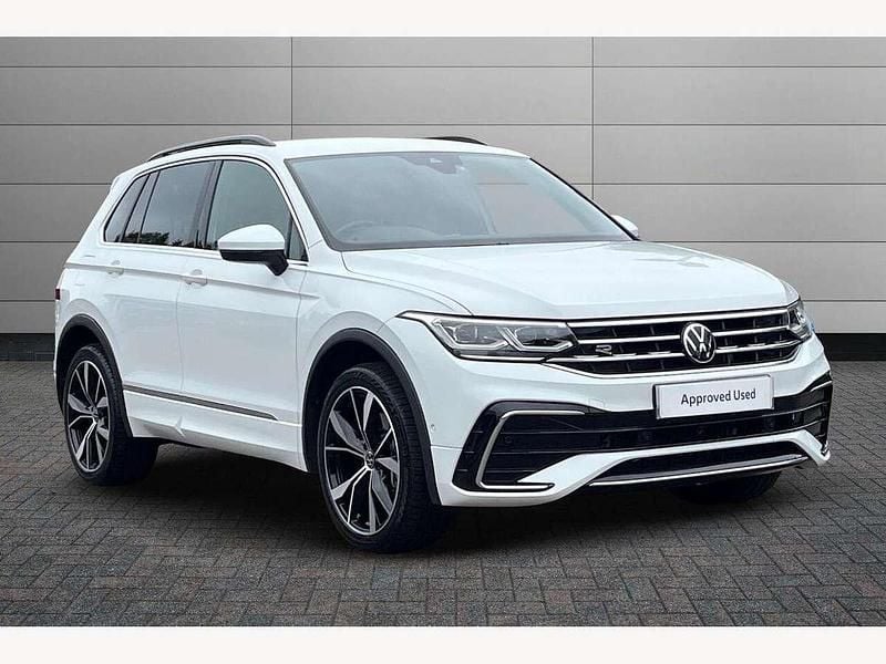 White Used 2023 VW Tiguan R-line SUV | £27,795 (Fair price) - Image 1/4