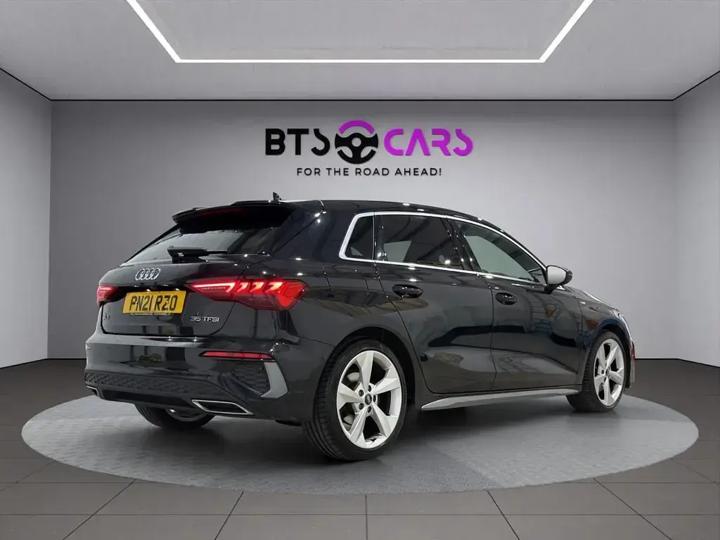 Used Audi A3 Sportback S-Line 150 HP (110 kW) 2021 Black Hatchback