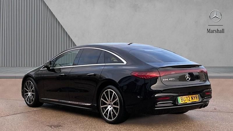 Used Mercedes EQS450+ AMG Line Premium 244 kW (333 HP) 2022 Obsidian black metallic Sedan
