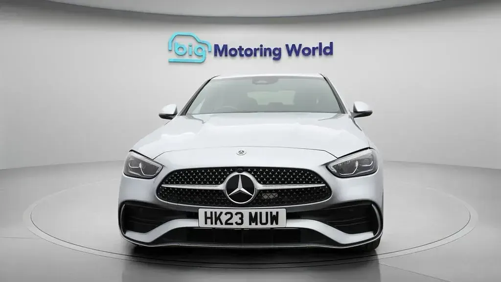 Used Mercedes C300e AMG line 313 HP (230 kW) 2023 Silver Sedan