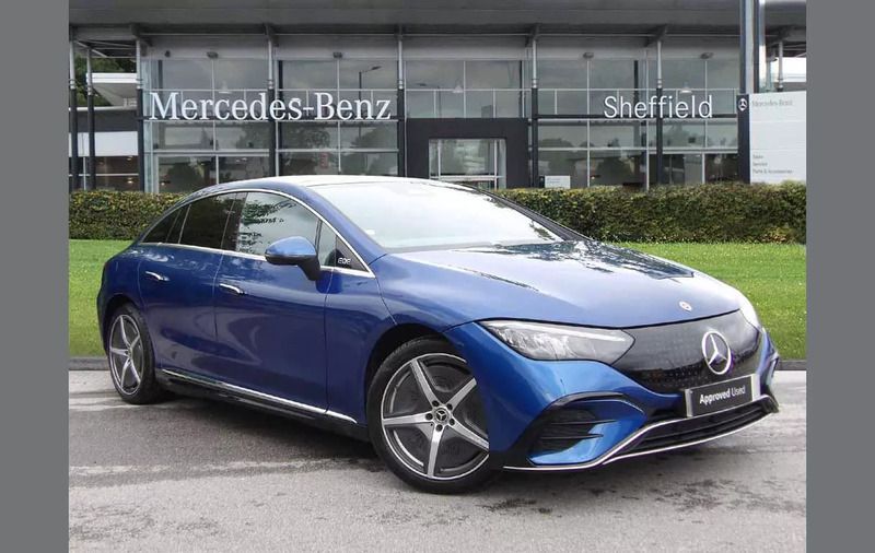 Blue Used 2022 Mercedes EQE350 AMG Line Premium Sedan | £36,443 (Fair price) - Image 1/4