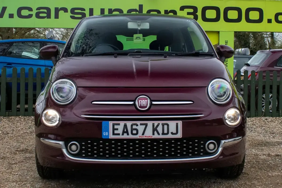 Used Fiat 500 Lounge 69 HP (50 kW) 2018 Red Hatchback