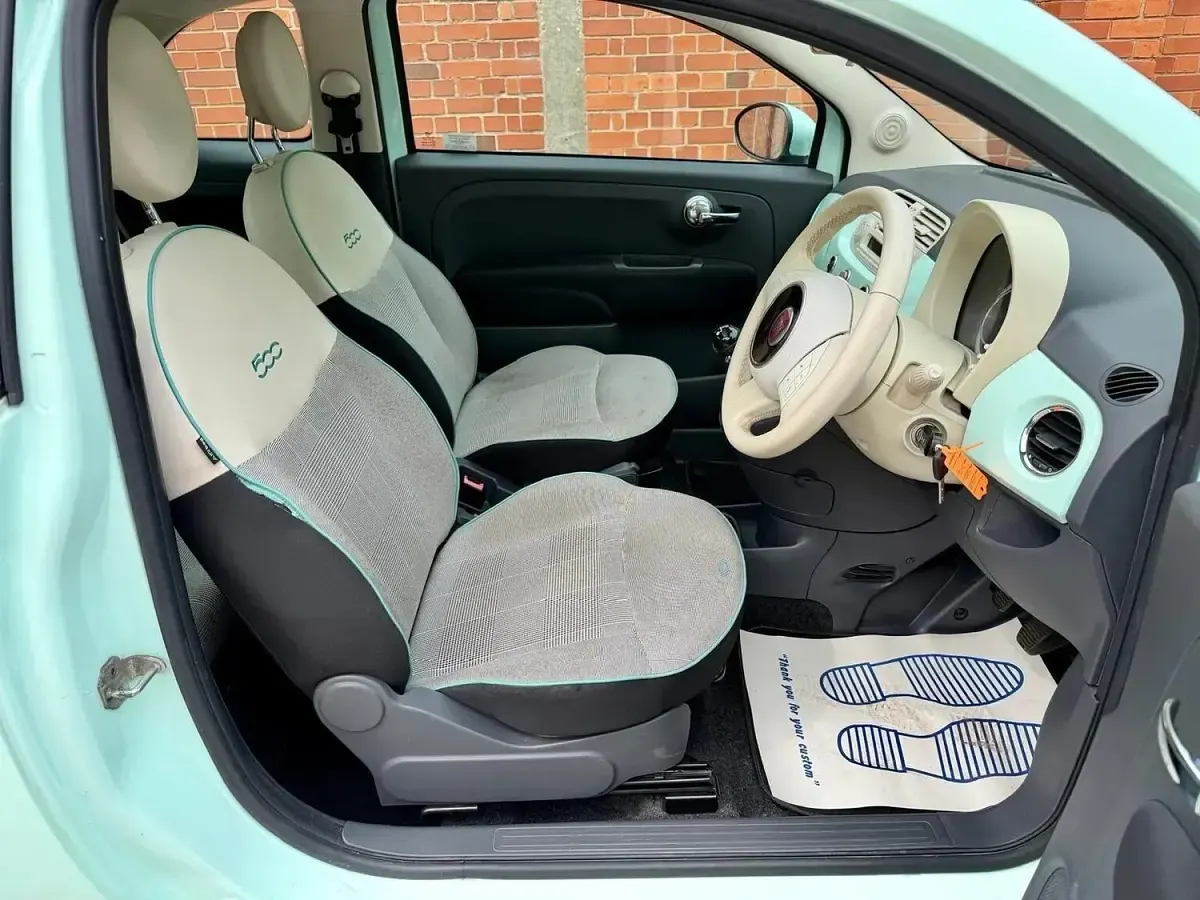 Used Fiat 500 Lounge 69 HP (50 kW) 2014 Green Hatchback