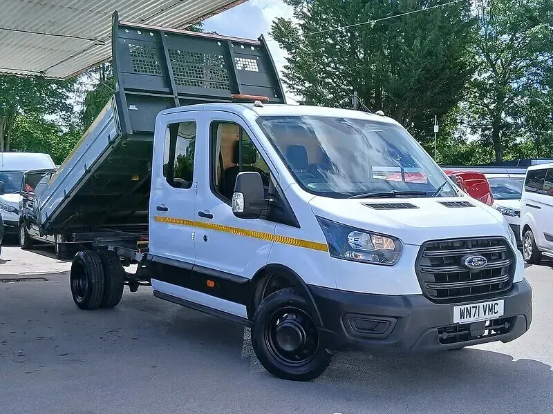 Used Ford Transit S 130 HP (95 kW) 2021 White Cabriolet