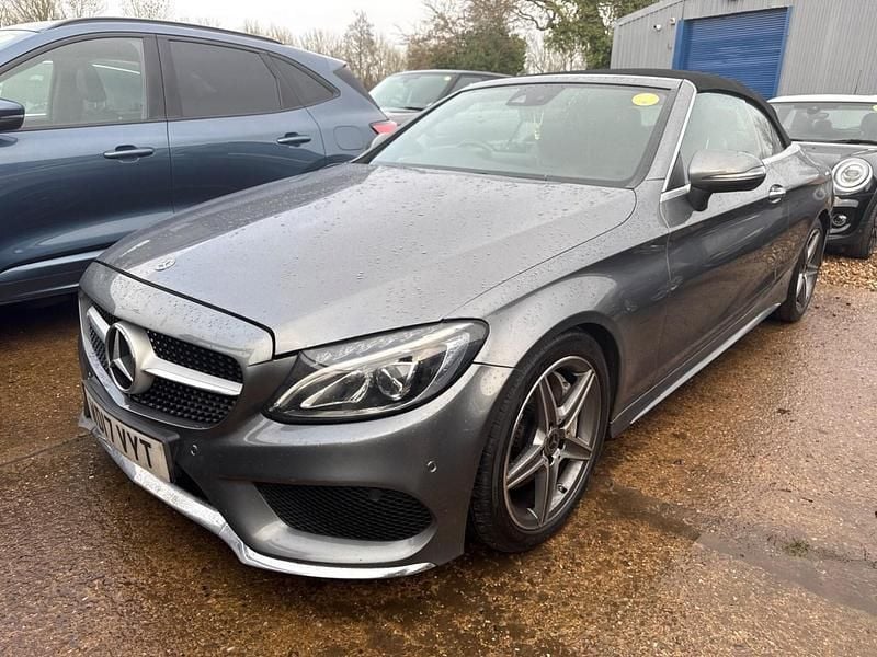 Grey Used 2017 Mercedes C250 AMG Line Premium Plus Cabriolet | £13,836 (Fair price) - Image 1/3