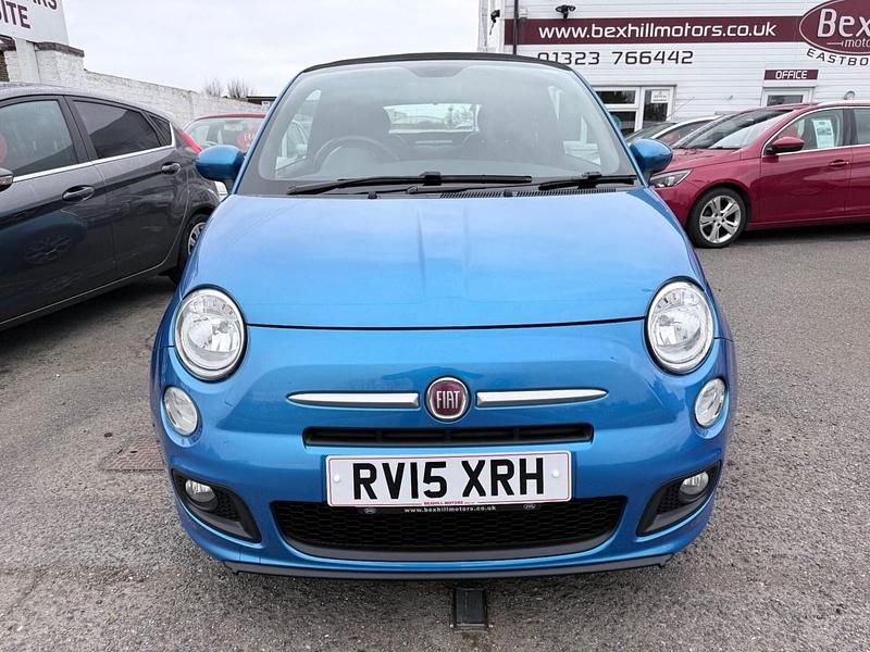 Used Fiat 500S S 2015 Blue Cabriolet