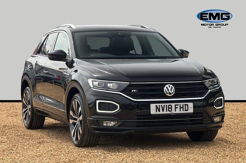 Black Used 2018 VW T-Roc R-line SUV | £17,995 (Good price) - Image 1/3