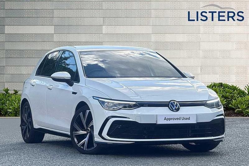 White Used 2023 VW Golf VIII R-line Hatchback | £24,700 (Fair price) - Image 1/4