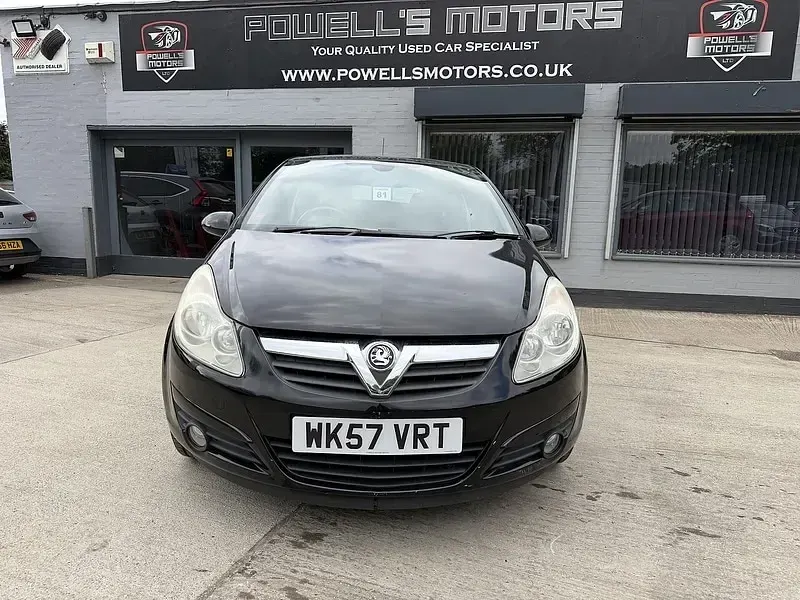 Used Vauxhall Corsa Design Edition 2007 Black Hatchback