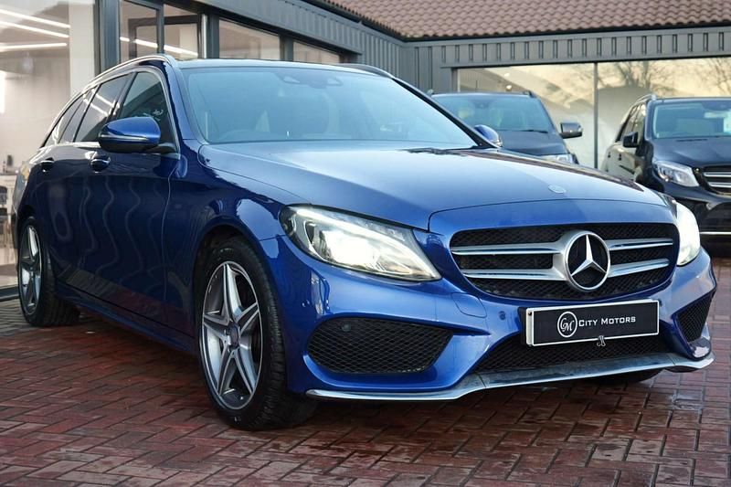 Used Mercedes C250 AMG Line Premium Plus 2016 Blue Estate