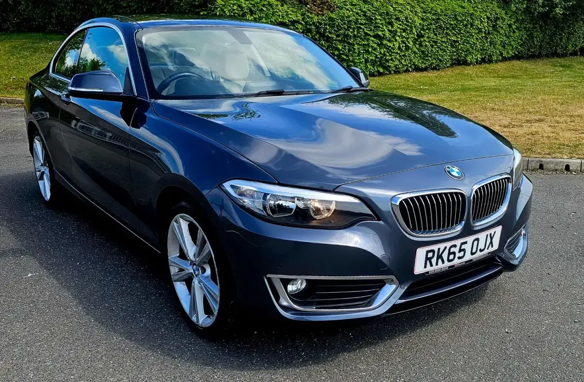 Begagnad BMW 218 Luxury Line 2015 Grå Sportkupé