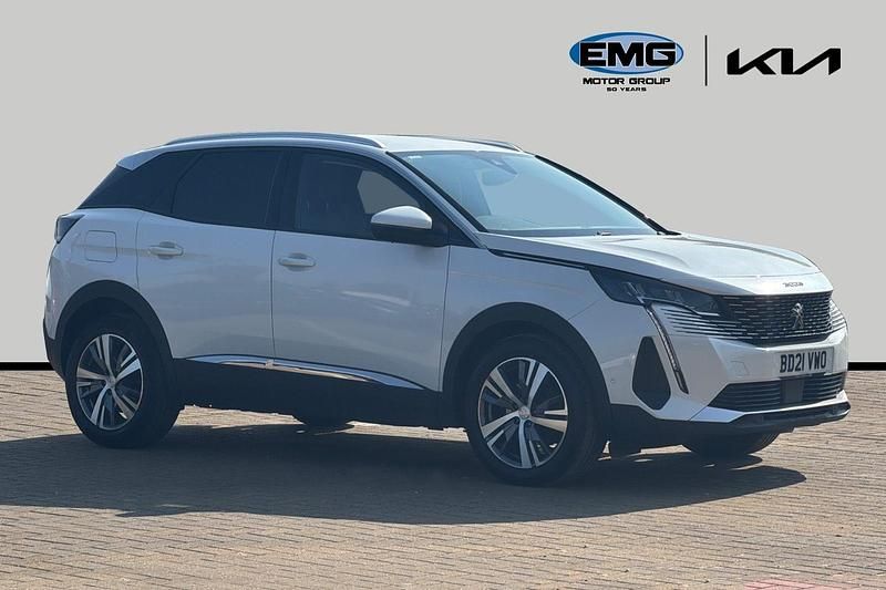 White Used 2021 Peugeot 3008 Allure Premium SUV | £15,895 (Fair price) - Image 1/3