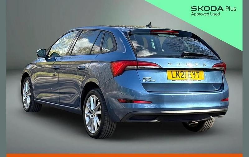 Used Skoda Scala SE L 108 HP (79 kW) 2021 Blue Hatchback