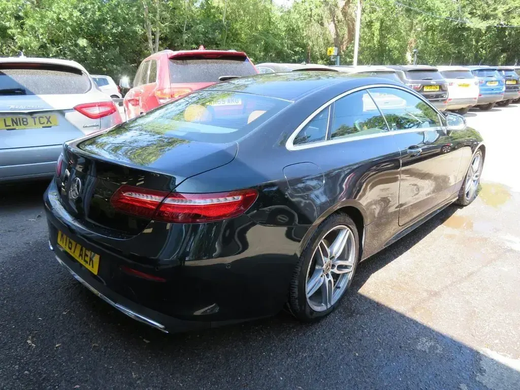 Used Mercedes E220 AMG line 2018 Green Coupe