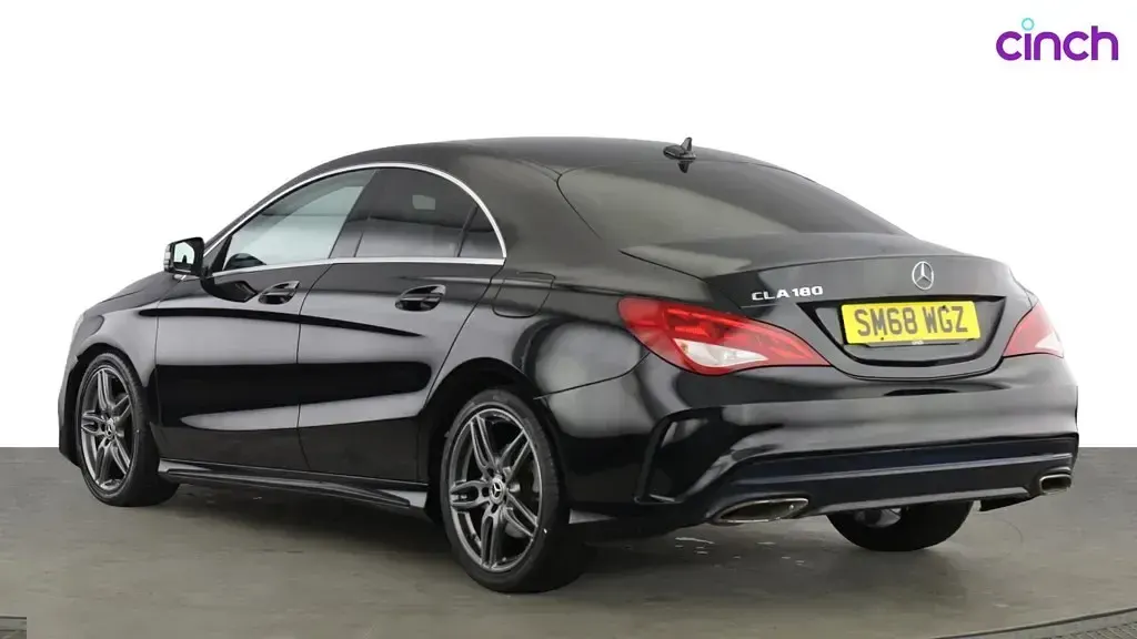 Used Mercedes CLA180 AMG line 2019 Black Coupe