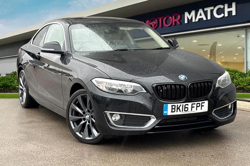 Black Used 2016 BMW 220 Luxury Line Coupe | £10,490 (Good price) - Image 1/4