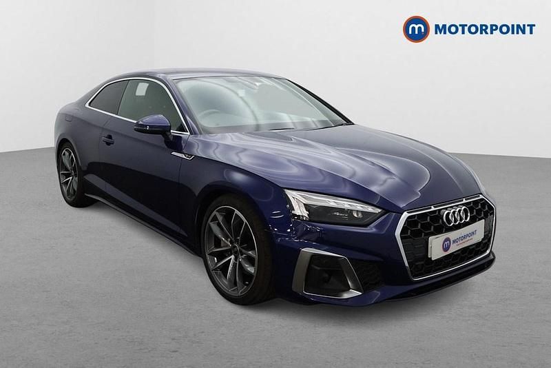 Blue Used 2022 Audi A5 S-Line Coupe | £23,299 (Super price) - Image 1/4