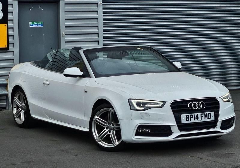 White Used 2014 Audi A5 Cabriolet S-Line Cabriolet | £9,199 (Fair price) - Image 1/4