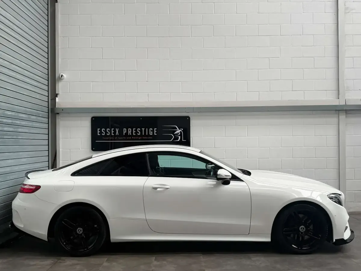 Used Mercedes E220 AMG line 2017 White Coupe