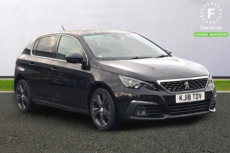Black Used 2018 Peugeot 308 GT-line Hatchback | £8,499 (Fair price) - Image 1/4