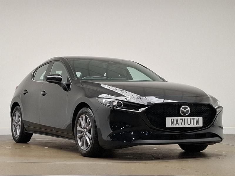 Black Used 2021 Mazda 3 Hatchback | £14,698 (Good price) - Image 1/4