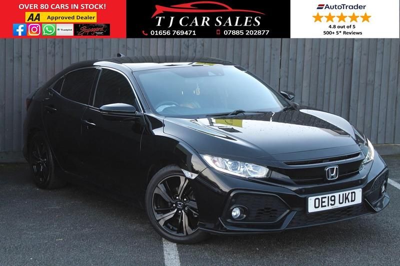 Black Used 2019 Honda Civic EX Hatchback | £12,495 (Fair price) - Image 1/3