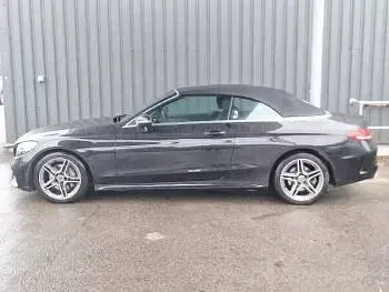 Used Mercedes C200 AMG line 184 HP (135 kW) 2019 Black Cabriolet