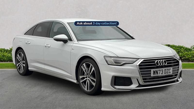 White Used 2023 Audi A6 S-Line Sedan | £27,682 (Fair price) - Image 1/4