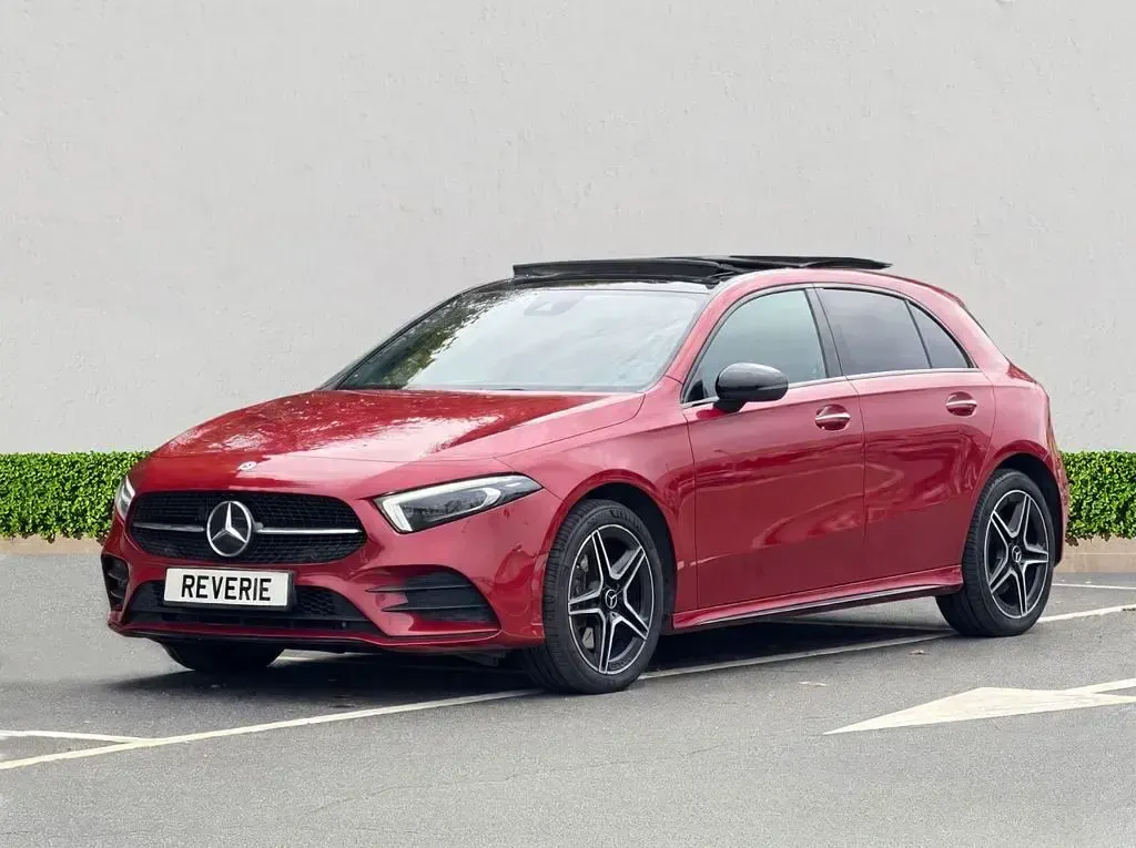 Used Mercedes A250 AMG line 2021 Red Hatchback
