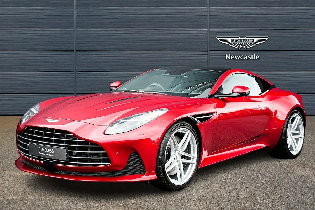 New Aston Martin V8 2026 Red Coupe