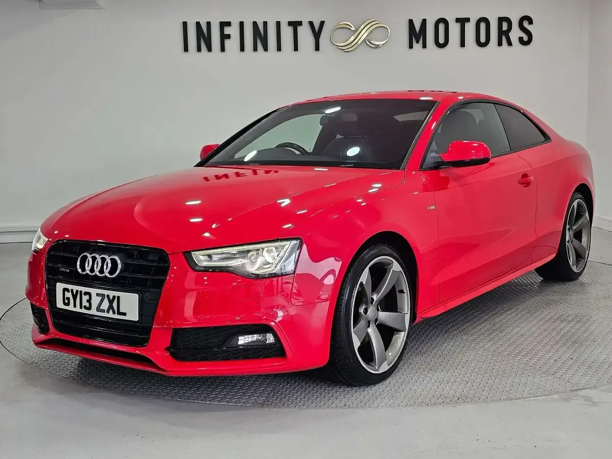 Used Audi A5 Black Edition 225 HP (165 kW) 2013 Red Coupe