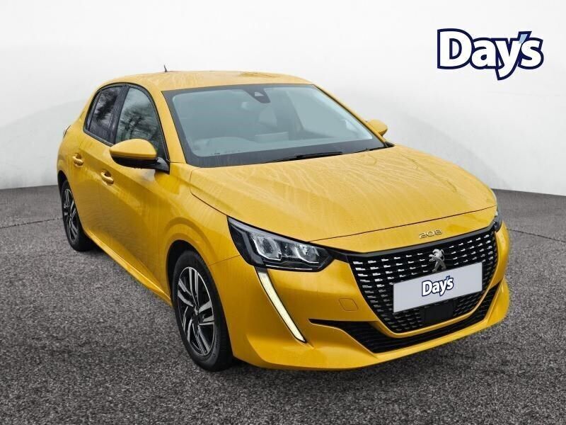 Yellow Used 2021 Peugeot 208 Allure Premium Hatchback | £12,695 (Good price) - Image 1/4