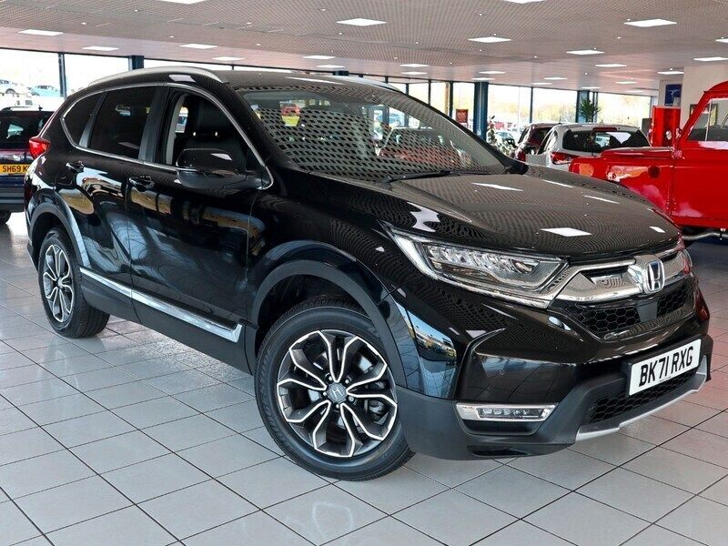 Crystal black Used 2021 Honda CR-V Hybrid SUV | £24,489 (Fair price) - Image 1/4