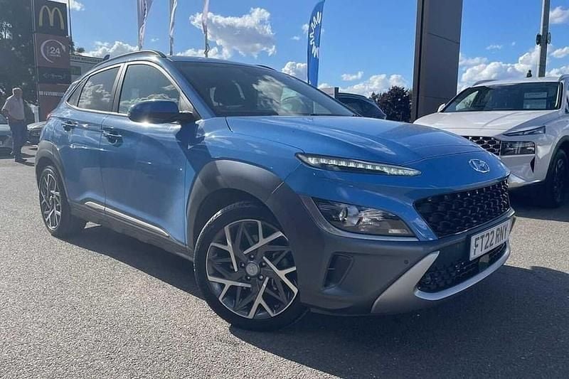 Surfy blue Used 2022 Hyundai Kona Premium SUV | £17,989 (Fair price) - Image 1/1