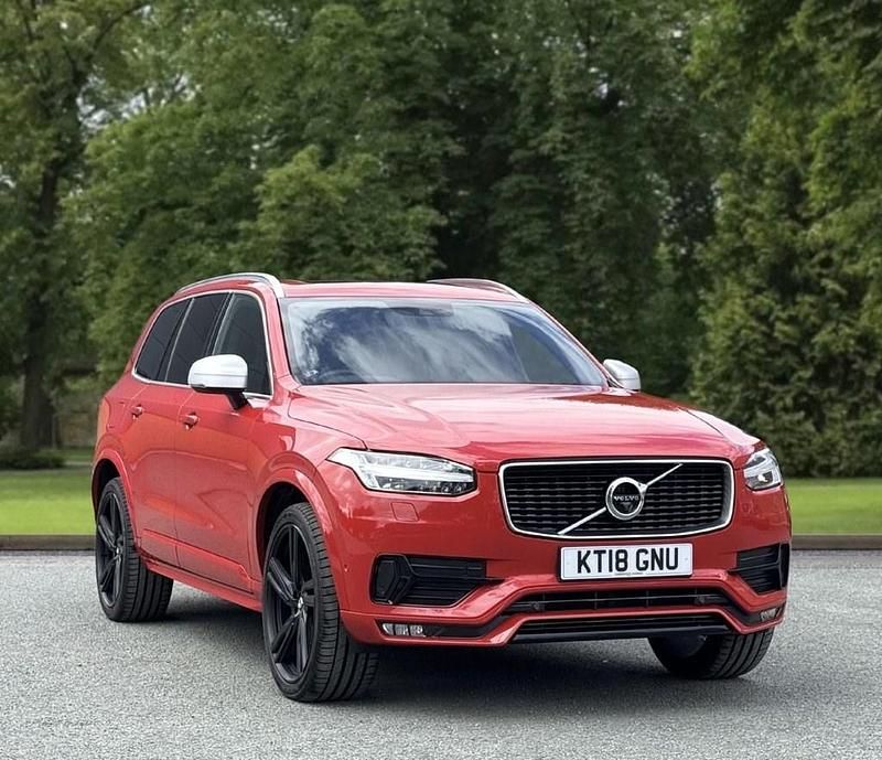 Red Used 2018 Volvo XC90 R-Design Pro SUV | £26,495 (Good price) - Image 1/4