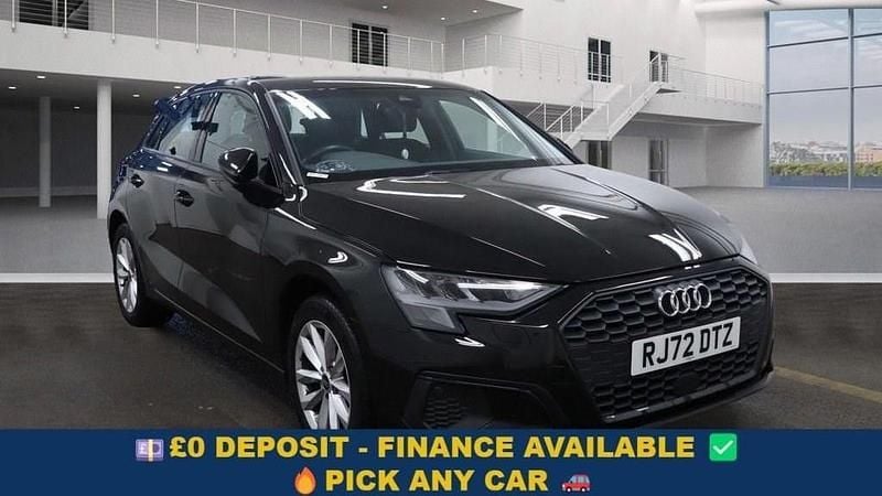 Black Used 2022 Audi A3 Sportback Design Hatchback | £15,649 (Fair price) - Image 1/4