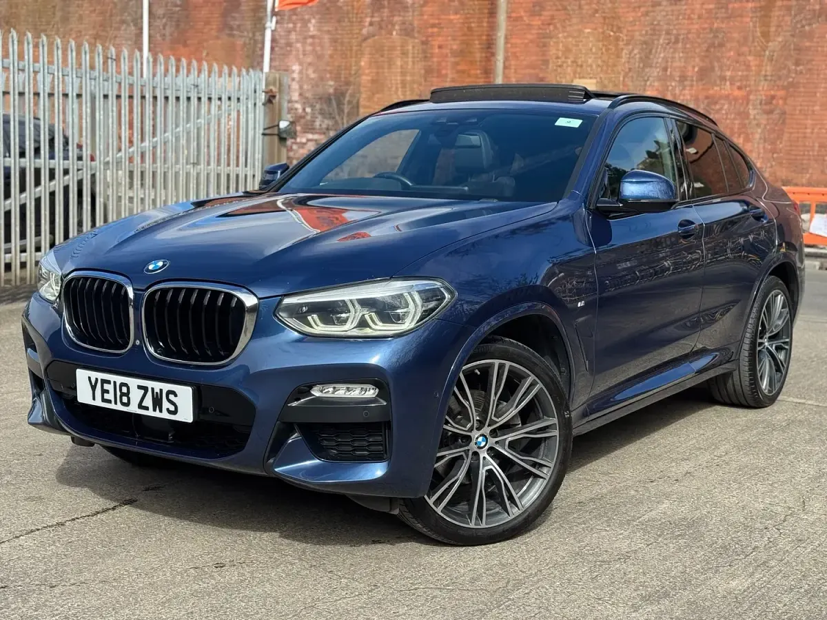 Used BMW X4 M Sport 190 HP (139 kW) 2018 Blue SUV